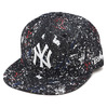NEW ERA 59FIFTY NY SPLASH PAINT CAP BLACK DENIM/SNOW WHITE 11404780画像