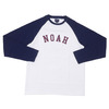 Noah RAGLAN TOP WHITExNAVY画像
