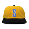 STUSSY VINTAGE S LOGO CAP GOLDxBLACK 131639画像
