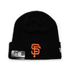 NEW ERA SAN FRANCISCO GIANTS BASIC CUFF KNIT BEANIE BLACK FFNESFG438画像