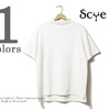 Scye 18/1空紡糸 スムース チューブラー(丸胴) モックネック ヘビーウェイト Tシャツ 1117-21111画像