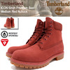 Timberland ICON 6inch Premium Boot Medium Red Nubuck A1FXW画像