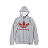 adidas CLIMA 3.0 HOOD CORE HEATHER/MYSTERY RED BK1417画像