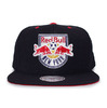 Mitchell & Ness NEW YORK RED BULLS BASIC SOLID LOGO SNAPBACK BLACK ECMNNRB005画像