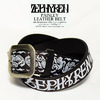 Zephyren PAISLEY LEATHER BELT画像
