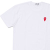 PLAY COMME des GARCONS ONE POINT HEART TEE WHITE画像