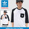 adidas Originals Word Camo 3/4 Raglan BJ8675画像