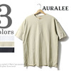 AURALEE HIGH GAUGE PIQUE DOUBLE CLOTH HENLEY NECK A7SH02HK画像