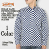 SUGAR CANE FICTION ROMANCE 4.5oz. INDIGO CHECKER PRINT WORKSHIRT SC27509画像