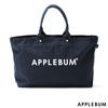 APPLEBUM Studded Logo Canvas Zip Totebag NAVY画像