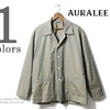 AURALEE FINX SILK CHAMBRAY SHIRTS JACKET A7SJ03SC画像
