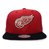 Mitchell & Ness DETROIT RED WINGS SANDY OFF WHITE SNAPBACK REDxBLACK LVMNDRW043画像