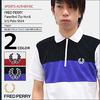 FRED PERRY Panelled Zip Neck S/S Polo Shirt SPORTS AUTHENTIC F1637画像