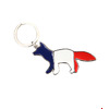 MAISON KITSUNE TRICOLOR FOX METAL KEYRING KUZ8713画像