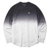 BLACK SCALE DIP DYE LONG SLEEVE T-SHIRT (BLACK)画像