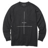 BLACK SCALE CROSSED LONG SLEEVE T-SHIRT (BLACK)画像