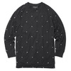 BLACK SCALE PAISLEY LONG SLEEVE RAGLAN SHIRT (BLACK)画像
