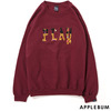 APPLEBUM × PLAY NY Crew Sweat BURGUNDY画像