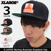 X-LARGE Monkey Business Snapback Cap M17A9105画像