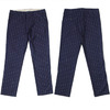 BURGUS PLUS 9/10 Length Tapered Trousers Indigo Stripe BP16302-1画像