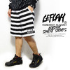 LEFLAH STRIPE SWEAT SHORTS -BORDER-画像
