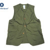 POST OVERALLS #1512 ROYAL TRAVELER COTTON BROADCLOTH VEST/olive画像