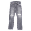 DENIM BY VANQUISH & FRAGMENT gray regular straight denim pants VFP2052画像