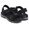 Tomo & Co &times; Name. AIR SOLE SANDAL BLACK NUBUCK / BLACK SOLE画像