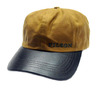 FILSON #30038 TIN CLOTH LEATHER CAP/khaki画像