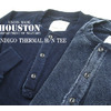 HOUSTON INDIGO THERMAL HENLEY NECK TEE 21136画像