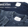 HOUSTON INDIGO THERMAL CREW NECK TEE 21124画像