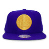 Mitchell & Ness GOLDEN STATE WARRIORS MELTON PROPER SNAPBACK BLUExGOLD LVMNGSW088画像
