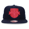 Mitchell & Ness NEW YORK RED BULLS MELTON PROPER SNAPBACK NAVYxRED LVMNNRB006画像