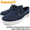 Timberland AMHERST Newmarket Boat Oxford Black Iris/Blue Night Denim A1HJ5画像