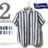 Pherrow's 17S-PBDS2-ST ワイドストライプ 半袖ボタンダウンシャツ画像