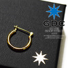 GDC SILVER HOOP PIERCE GOLD C34033G画像