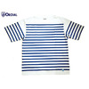 Orcival #6115 MEN'S S/S BOATNECK 18STRIPE TEE/white x blue画像