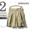 AURALEE FINX CHAMBRAY GURKHA SHORTS A7SP03CG画像