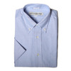INDIVIDUALIZED SHIRTS New Standard Fit Short Sleeve Cambridge Oxford MIDDLE BAND STAND BD BLUE E16BOO-F画像