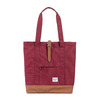 Herschel Supply MARKET TOTE WINDSOR WINE/TAN SYNTHETIC LEATHER 10029-00746-OS画像