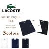 LACOSTE TH126P SOLID PIQUE TEE画像