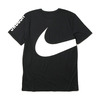 NIKE AS M NK DRY TEE DB LOGO SWOOSH BLACK/WHITE 841632-010画像