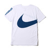 NIKE AS M NK DRY TEE DB LOGO SWOOSH WHITE/INDUSTRIAL BLUE 841632-100画像