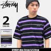 STUSSY Alex Stripe S/S Crew 114981画像