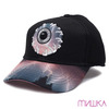 MISHKA ELECTRICAL KEEP WATCH BENT VISOR SNAPBACK BLACK MSS173224画像