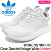 adidas Originals WOMENS NMD R2 Clear Granite/Vintage White BY2245画像