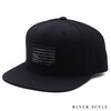 BLACK SCALE TIGER REBEL PATCH SNAPBACK CAP BLACK BS17-HW09画像