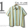CAL O LINE マルチストライプ アロハシャツ CL171-071画像