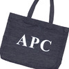 A.P.C. APC LOGO TOTE BAG INDIGO画像