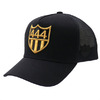 YOSHINORI KOTAKE DESIGN × BARNEYS NEWYORK 444ロゴ メッシュキャップ BLACK画像